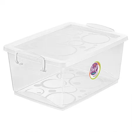 Caixa organizadora box alta cristal 4L - OR80300 - Ordene
