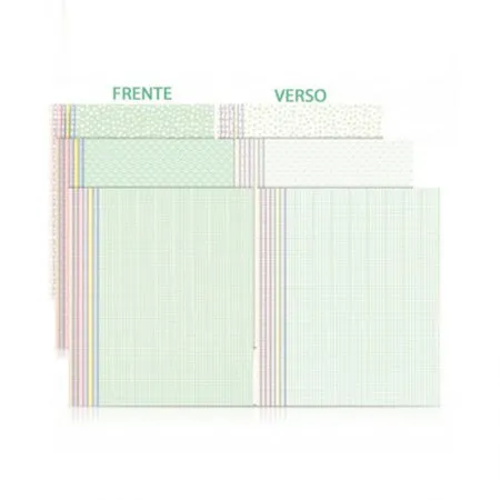 Bloco ecocores visual 3 180g 230x320mm 36 folhas 7 cores pastel 010013 - Novaprint / Ridet