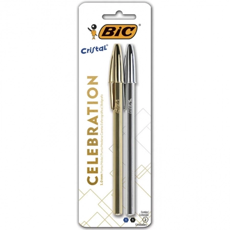 Caneta esferográfica 1.0 Celebration com 2 unidades - Bic