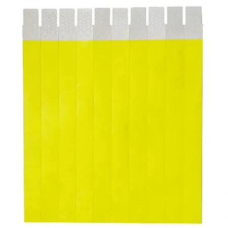 Pulseira de identificação tyvek Amarela com 50 unidades - Singularis