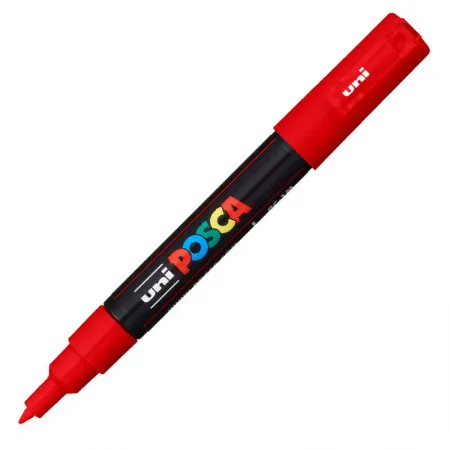 Caneta Posca PC-1M - Vermelho - Uni-Ball