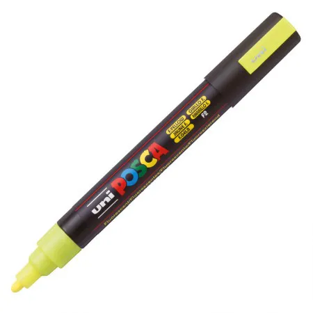 Caneta Posca PC-5M - Amarelo Fluorescente - Uni-Ball