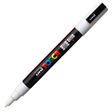 Caneta Posca PC-3M - Branco - Uni-Ball