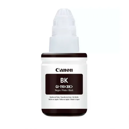 Garrafa de tinta Canon GI190BK Preto 135ml