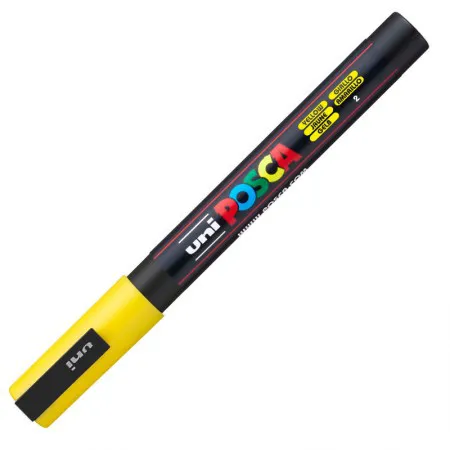 Caneta Posca PC-3M - Amarelo - Uni-Ball