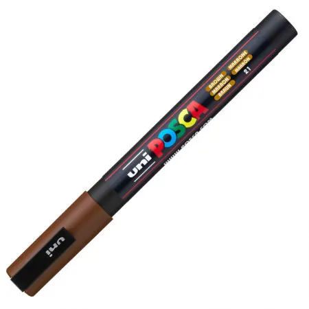 Caneta Posca PC-3M - Marrom - Uni-Ball