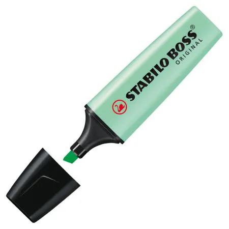 Pincel marca texto Boss Pastel - Verde - 70/116 - Stabilo