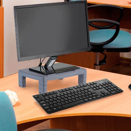 Suporte para monitor e notebook cinza - 10090006 - Waleu