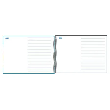 Caderno espiral capa dura meia pauta com 40 folhas Académie - Tilibra