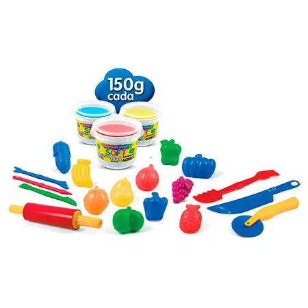 Massinha kit massa de modelar Mini Chef Art Kids 40008 - Acrilex