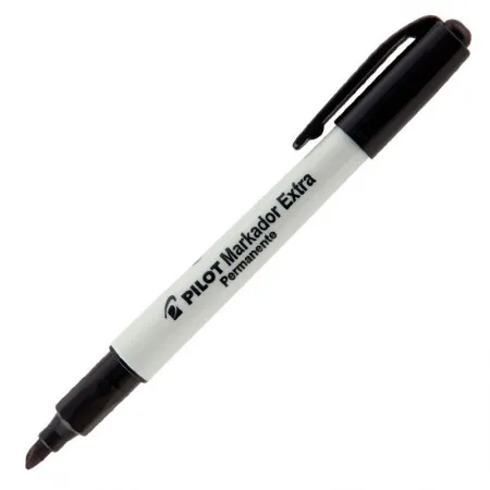 Pincel permanente Markador Extra ponta 4.0 chanfrada Preto - Pilot