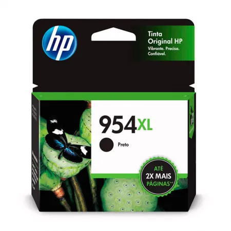 Cartucho HP 954XL Original L0S71AB preto p/ Deskjet 7720, 7740, 8210, 8710, 8720
