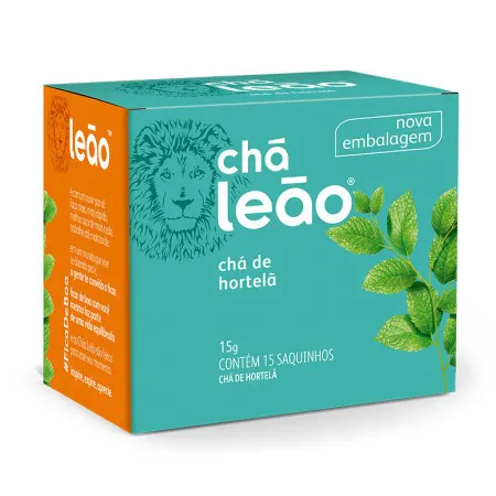 Chá de hortelã - com 15 unidades - Leão Fuze