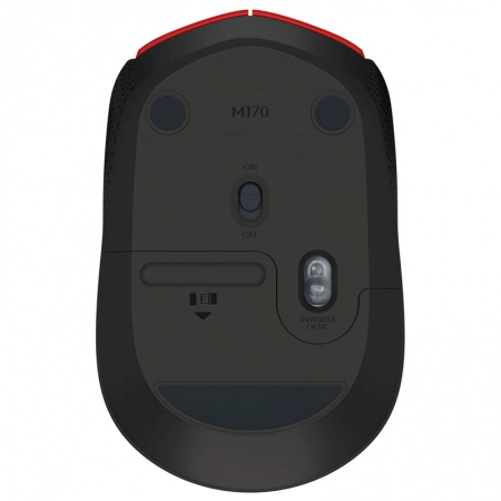 Mouse sem fio Vermelho M170 - Logitech
