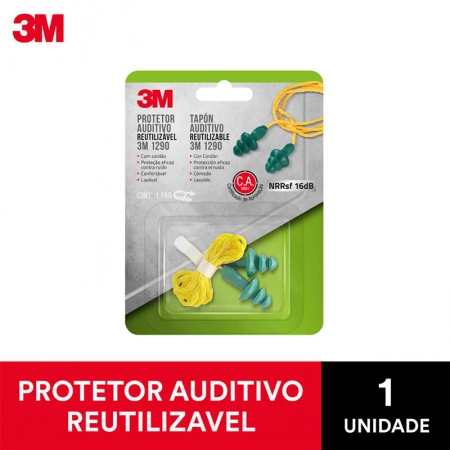 Protetor auditivo reutilizável - 3M (C.A 13027)