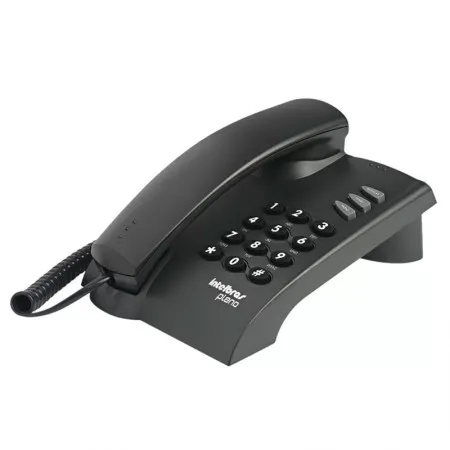 Telefone pleno com chave com fio Preto - 4080057 - Intelbras