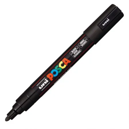 Caneta Posca PC-5M - Preta - Uni-Ball