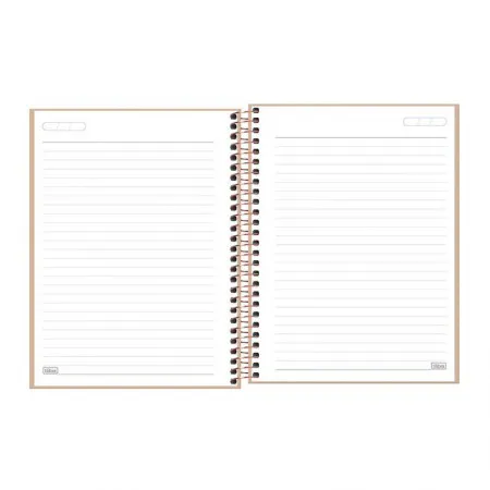 Caderno colegial capa dura executivo 80 folhas Vanilla - Capa 2 - Tilibra	