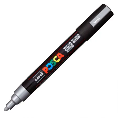 Caneta Posca PC-5M - Prata - Uni-Ball
