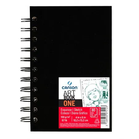 Livro croquis one 10,2x15,2cm 100g - com 80 folhas - Canson