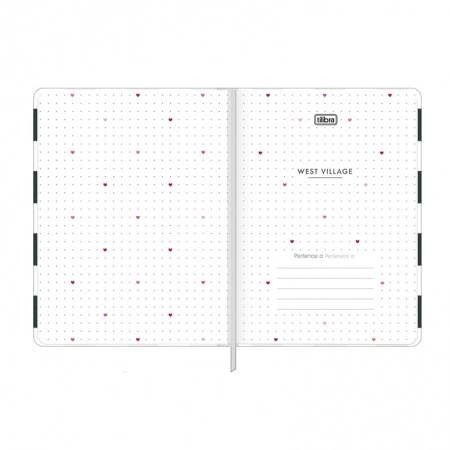 Caderneta capa dura sem pauta 1/8 Fitto 80 folhas West Village - Capa 2 - Tilibra	