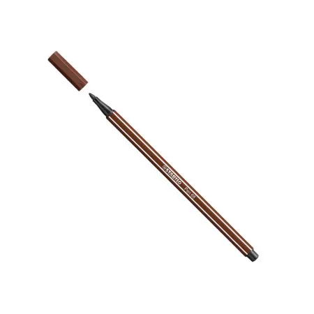 Caneta hidrográfica Ponta Sintética 68/45 - Marrom Escuro - Stabilo