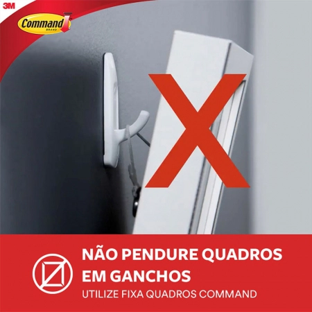 Gancho adesivo Command branco grande H0001818105 - 3M