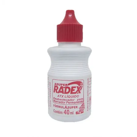 Tinta para pincel atômico 40ml - Vermelha - Radex