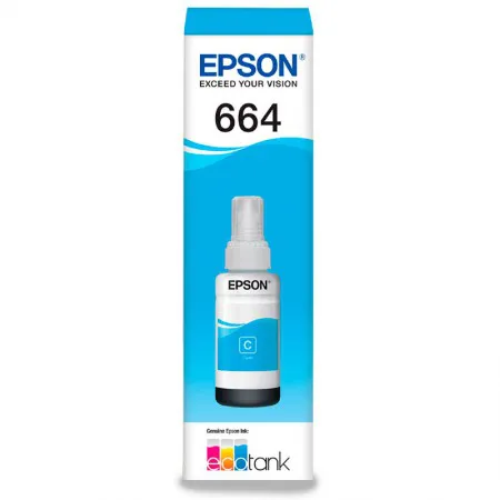 Refil Epson Ecotank (664) T664220 Ciano 6500 pags