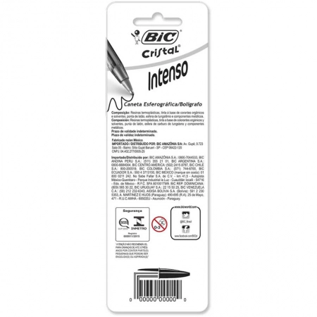 Caneta esferográfica 1.6 Cristal Bold com 3 unidades - Bic