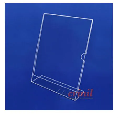 Display acrílico de mesa vertical com apoio 180x240mm - 90054 - Acrinil