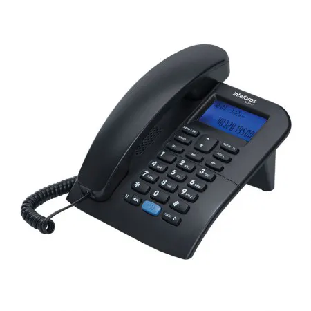 Telefone com fio com identificador TC60 ID preto - Intelbras