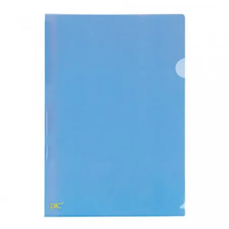 Pasta em L ofício Azul - 041PP-AZ - pacote com 10 unidades - Dac