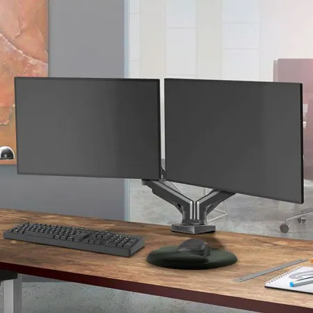 Suporte articulado de mesa com pistão para 2 monitores de 17 a 35 F160N - ELG