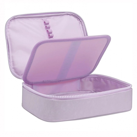 Estojo box - 348627 - Happy Lilás - Tilibra