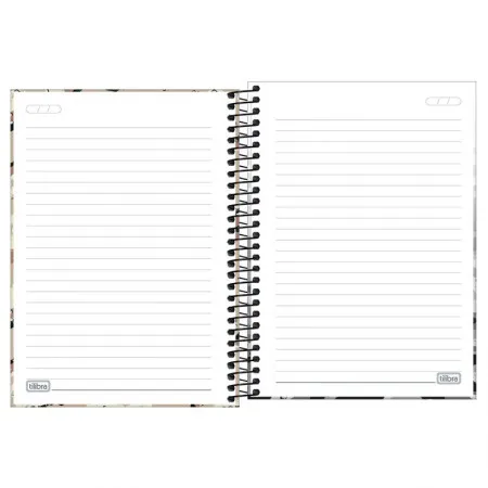 Caderno espiral capa dura pautado 1/4 80 folhas Hide - Capa 4 -  Tilibra
