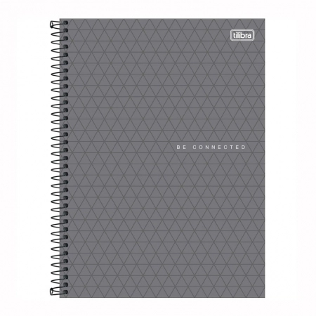 Caderno espiral capa dura universitário 1x1 80 folhas Neon Masculino Connect - Capa 2 - Tilibra