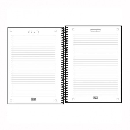 Caderno espiral capa dura universitário 1x1 80 folhas Neon Masculino Connect - Capa 2 - Tilibra