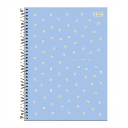 Caderno espiral capa dura universitário 1x1 80 folhas Neon Feminino Connect - Capa 2 - Tilibra