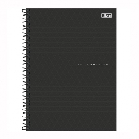 Caderno espiral capa dura universitário 10x1 160 folhas Neon Masculino Connect - Capa 3 - Tilibra
