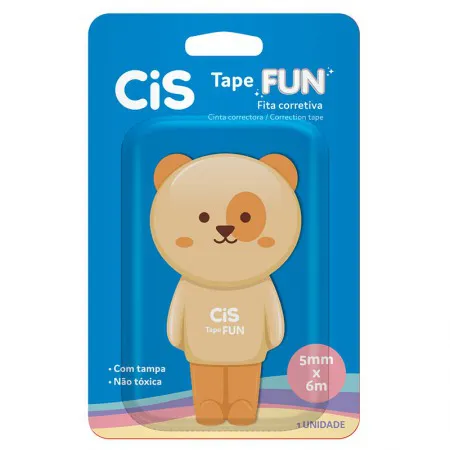 Corretivo em fita Tape Fun 5mm x 6m Cachorro - Cis	