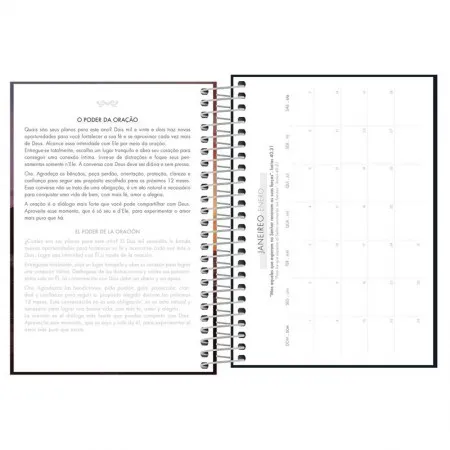 Agenda espiral diária Louvor 2026 - Capa 4 - Tilibra	