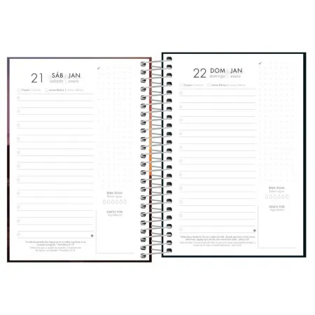 Agenda espiral diária Louvor 2026 - Capa 4 - Tilibra	