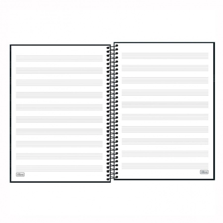 Caderno espiral capa dura universitário 1x1 80 folhas Música - Capa 2 - Tilibra
