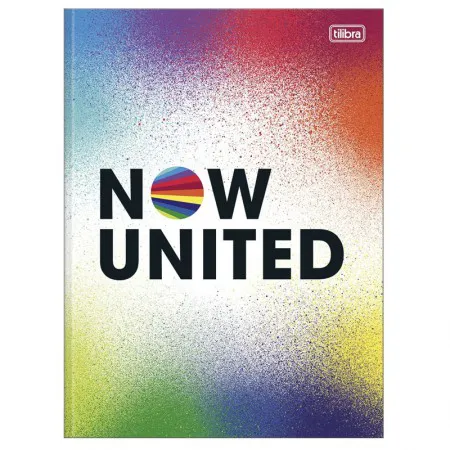 Caderno brochurão capa dura universitário 1x1 - 80 folhas - Now United - Capa 1 - Tilibra	