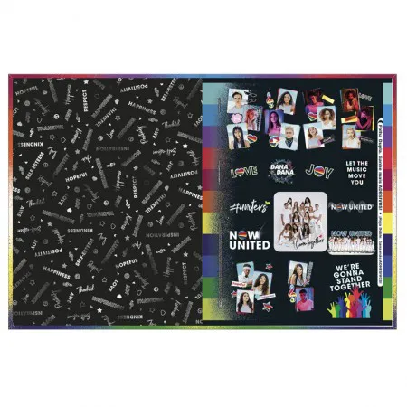 Caderno brochurão capa dura universitário 1x1 - 80 folhas - Now United - Capa 4 - Tilibra	