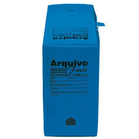 Arquivo morto plástico gigante novaonda azul - Polibras