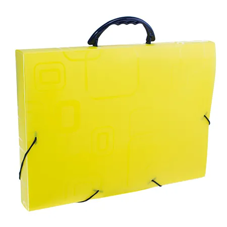 Maleta com alça Dellofine ofício - amarela - 2152.A - Dello