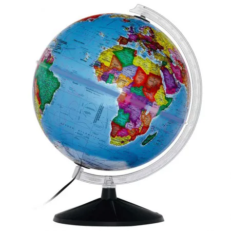 Globo terrestre político prisma com iluminação 30cm - Libreria