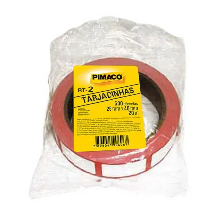 Etiqueta para preço RT2 20m tarjadinhas - Pimaco